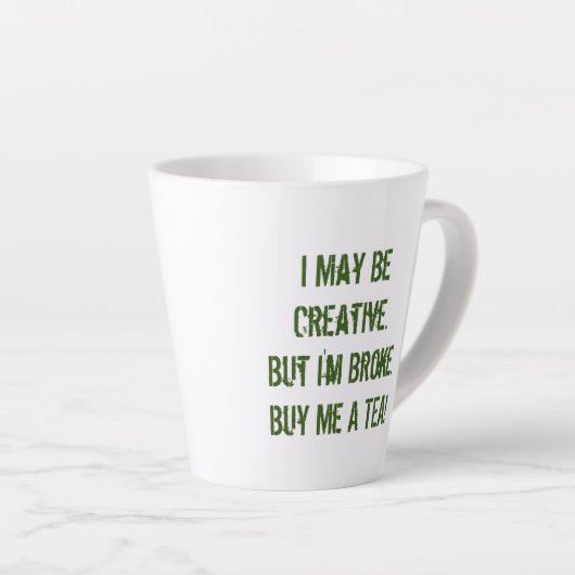 茶買のマグ カフェラテマグ (右アングル)