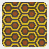 茶輝く色 スクエアシール (正面)