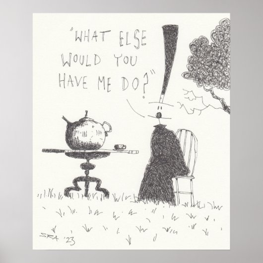 茶飲みポスター ポスター (正面)