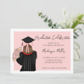 茶髪のいじらしい女の子の卒業パーティー 招待状 (スタンド正面)