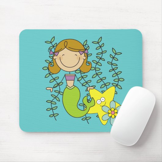 茶髪の人魚 マウスパッド (マウス)