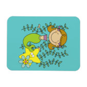 茶髪の人魚 マグネット (横)