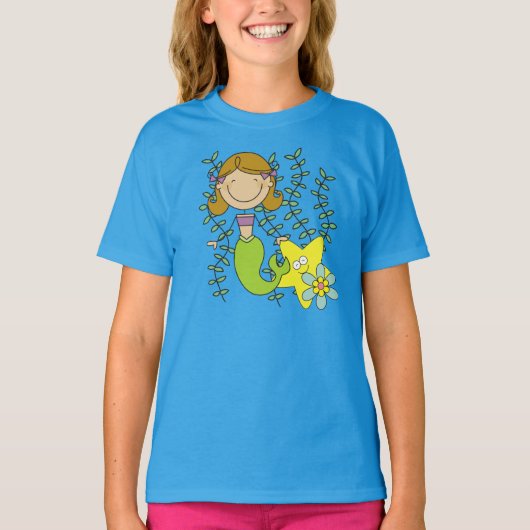 茶髪の人魚 Tシャツ (正面)