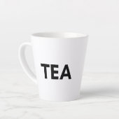 茶 カフェラテマグ (左アングル)
