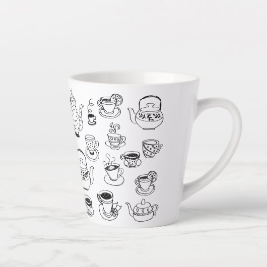 茶 カフェラテマグ (右)