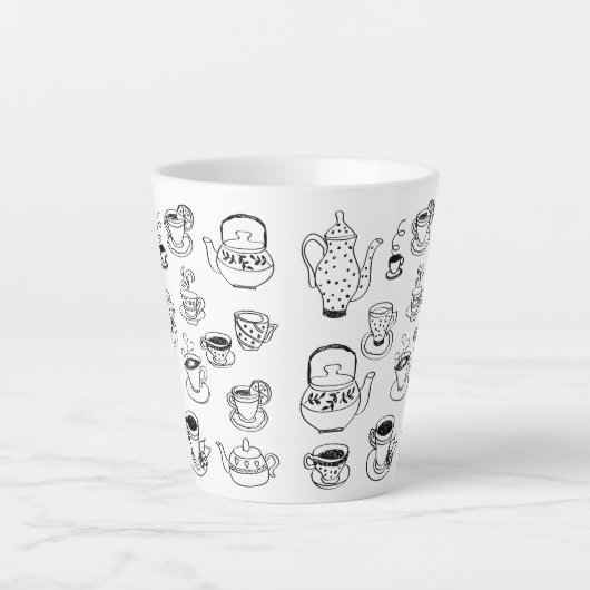 茶 カフェラテマグ (正面)