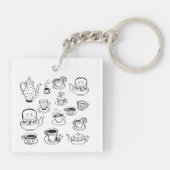 茶 キーホルダー (裏面)