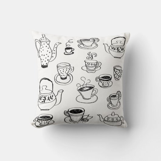 茶 クッション (正面)