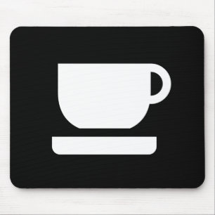 茶/コーヒーピクトグラムのマウスパッド マウスパッド