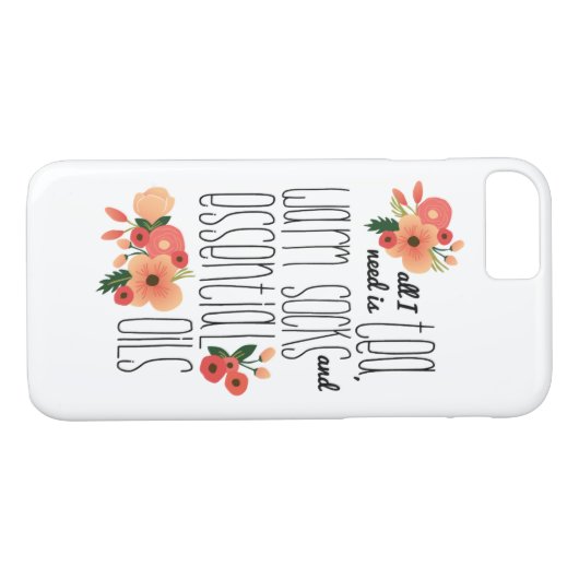 茶、ソックス及び精油-珊瑚-は場合に電話をかけます Case-Mate iPhoneケース (裏面(横))