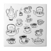 茶 タイル (正面)