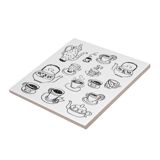 茶 タイル (側面)