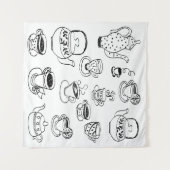 茶 タペストリー (正面(横))