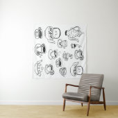 茶 タペストリー (インサイチュ(横))