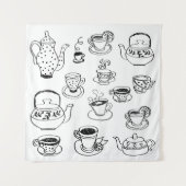 茶 タペストリー (正面)