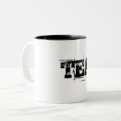 茶 ツートーンマグカップ (正面左)