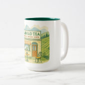 茶 ツートーンマグカップ (正面右)
