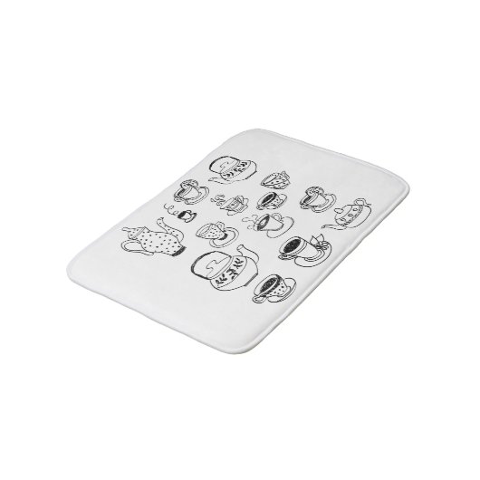 茶 バスマット (アングル)