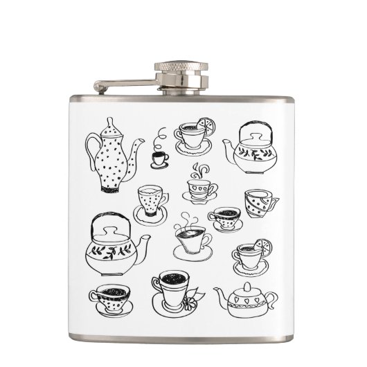茶 フラスク (正面)