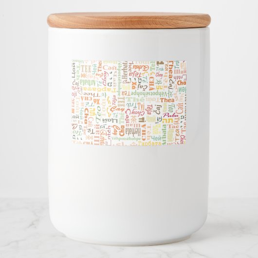 茶 フードラベル (正面)