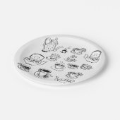 茶 ペーパープレート (アングル)