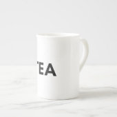 茶 ボーンチャイナマグカップ (正面右)