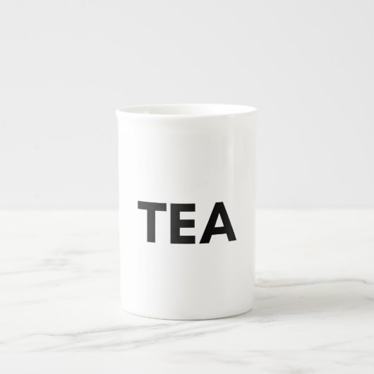 茶 ボーンチャイナマグカップ (正面)