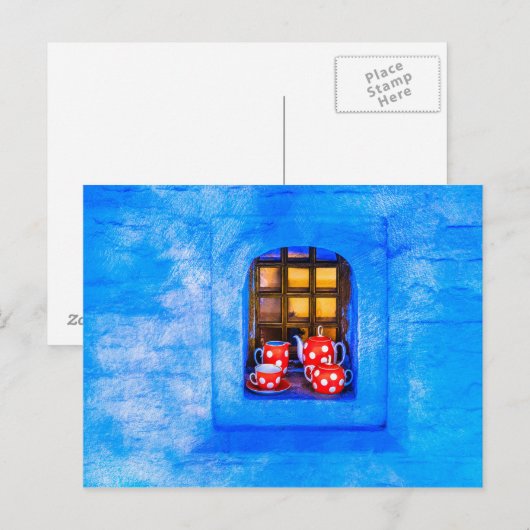 茶 ポストカード (正面/裏面)