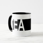 茶 マグカップ (正面左)