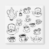 茶 マグネット (正面)