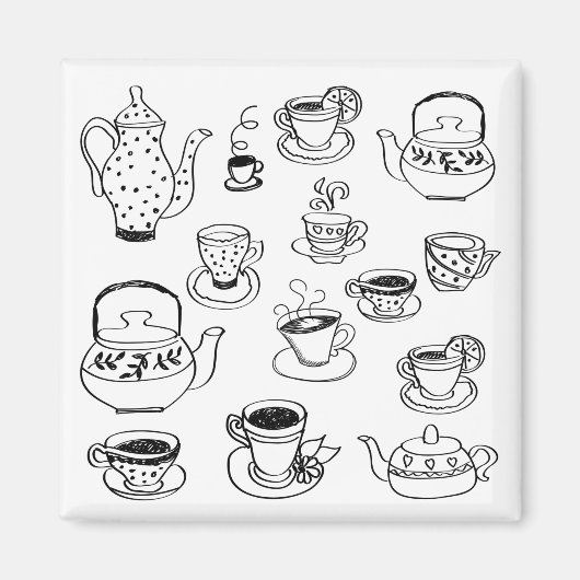 茶 マグネット (正面)