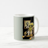 茶-マグ--を取るCthulhu コーヒーマグカップ (正面右)