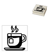 茶 ラバースタンプ (押印)