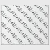 茶-伯爵の灰色の熱い ラッピングペーパー (フラット)