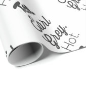 茶-伯爵の灰色の熱い ラッピングペーパー (ロールコーナー)