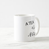 "茶、本、猫"のマグ コーヒーマグカップ (正面右)
