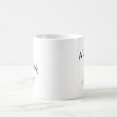 "茶、本、猫"のマグ コーヒーマグカップ (中央)