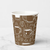 茶・白コーヒーポットパーティーカップ 紙コップ (左)