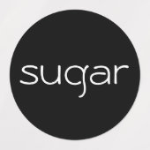 茶、砂糖、コーヒー ラベル (デザイン2)