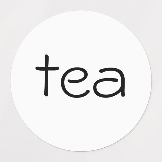 茶、砂糖、コーヒー ラベル (デザイン1)