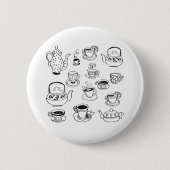 茶 缶バッジ (正面)