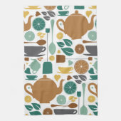 茶，茶，お茶タオル キッチンタオル (縦)