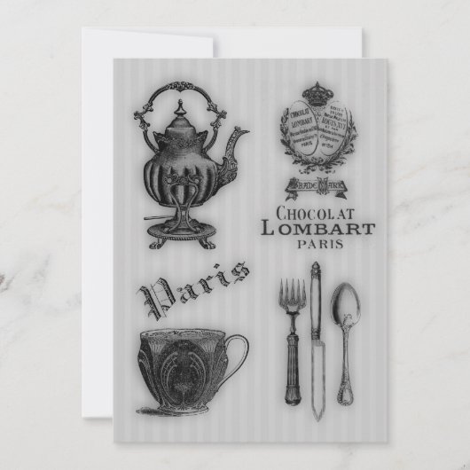 茶#5の時間 招待状 (正面)