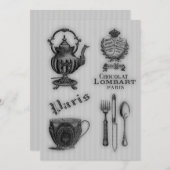 茶#5の時間 招待状 (正面/裏面)