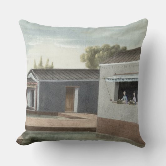 茶(w/c紙で) 2の分類 クッション (正面)