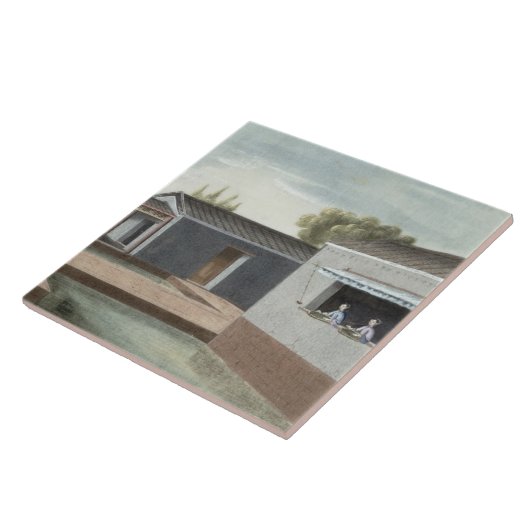 茶(w/c紙で) 2の分類 タイル (側面)