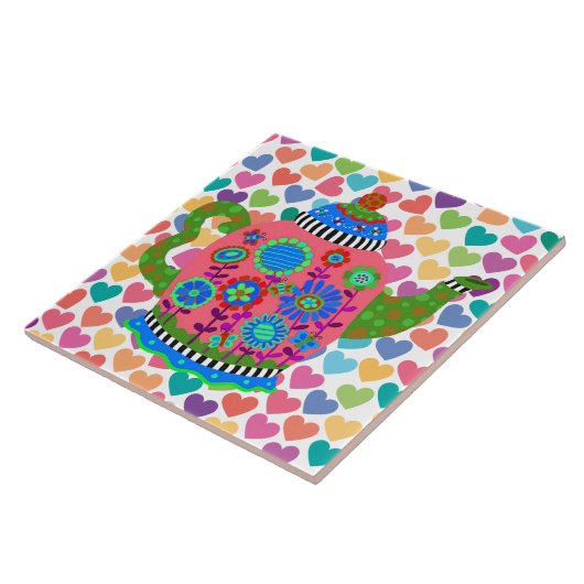 茶Trivet タイル (側面)