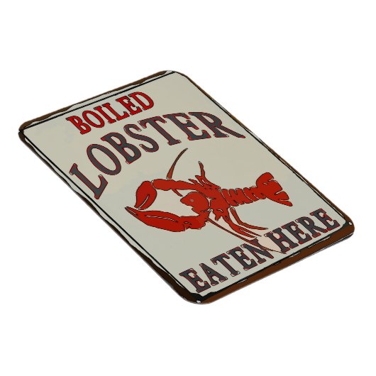 茹でたロブスター食べこちら マグネット (右側)