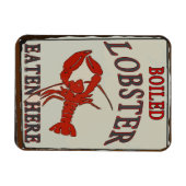 茹でたロブスター食べこちら マグネット (横)