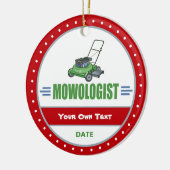 草おもしろい刈気にり セラミックオーナメント (左)